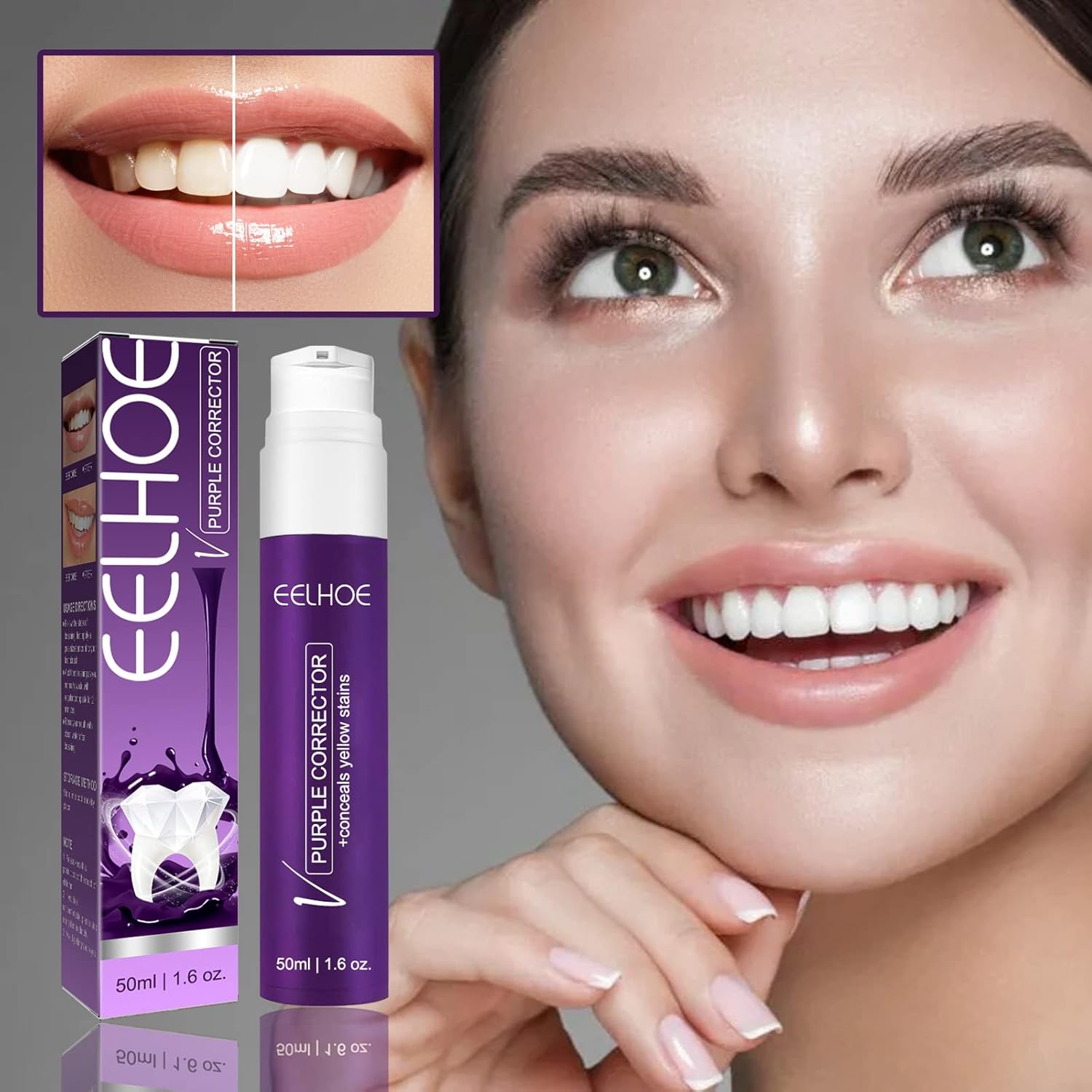 EELHOE Teeth Whitening Toothpaste 50ml (Buy 1 Get 1 Free)