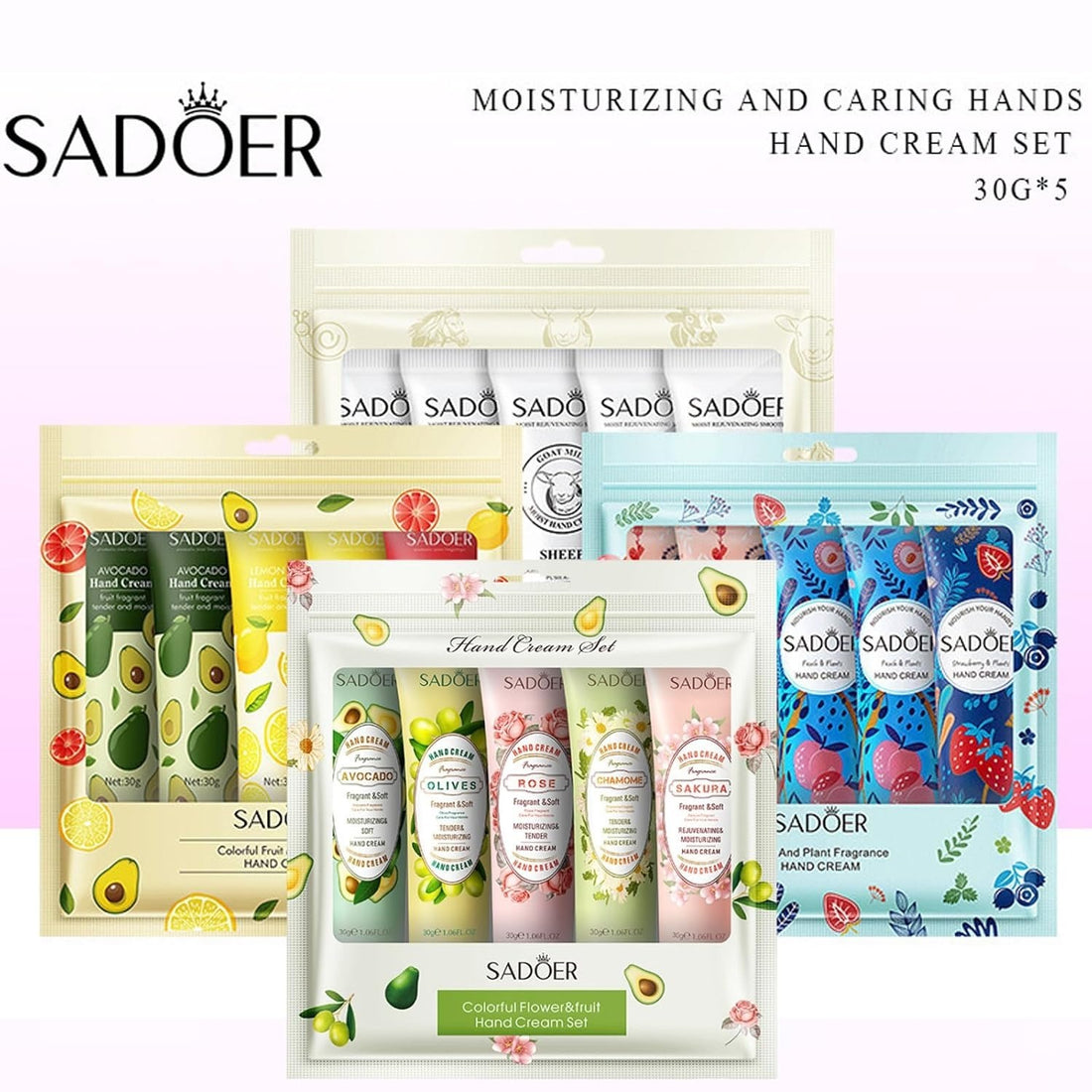 SADOER - Hand Cream 5 Pcs Set